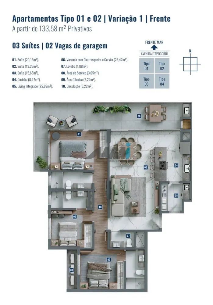Apartamento, 3 quartos, 100 m² - Foto 11