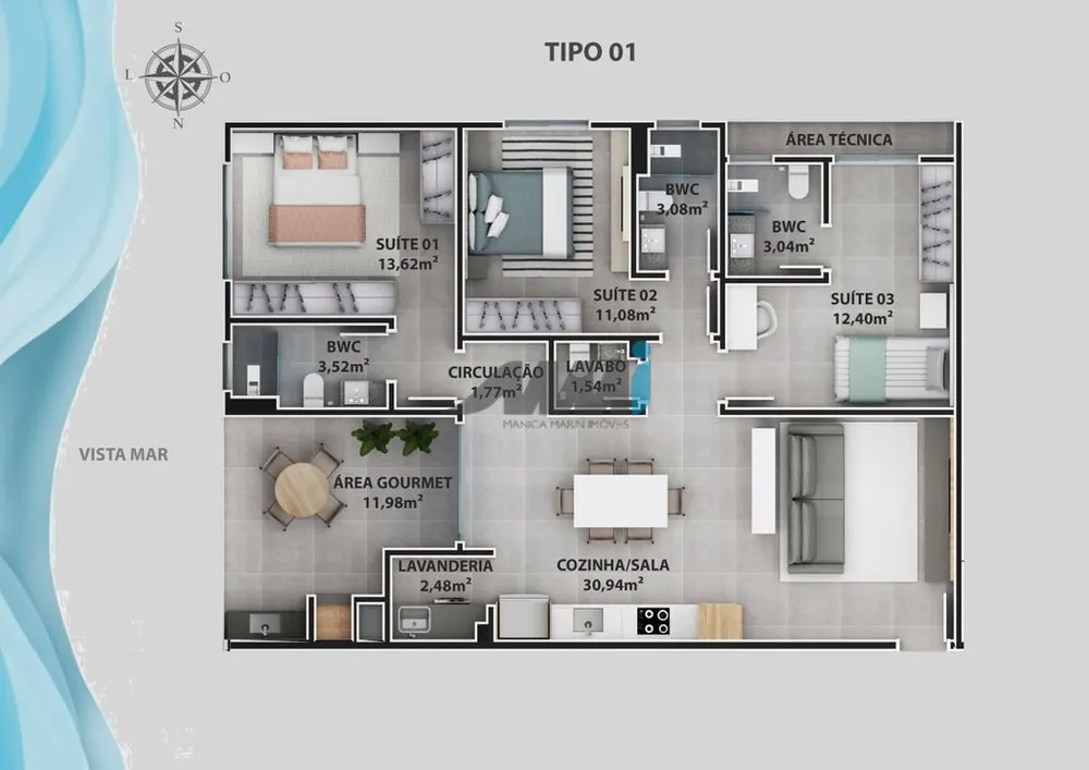 Apartamento, 3 quartos, 110 m² - Foto 11