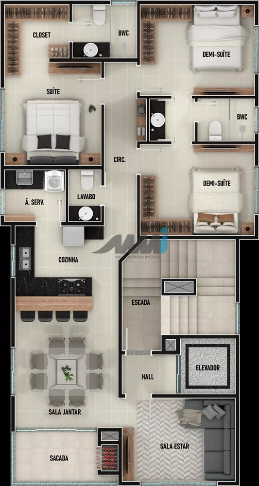 Apartamento à venda com 3 quartos, 97m² - Foto 12