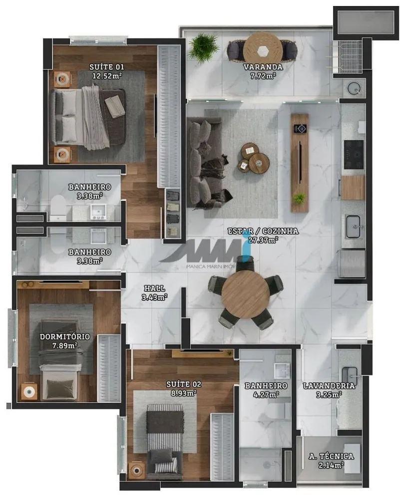 Apartamento, 3 quartos, 95 m² - Foto 12