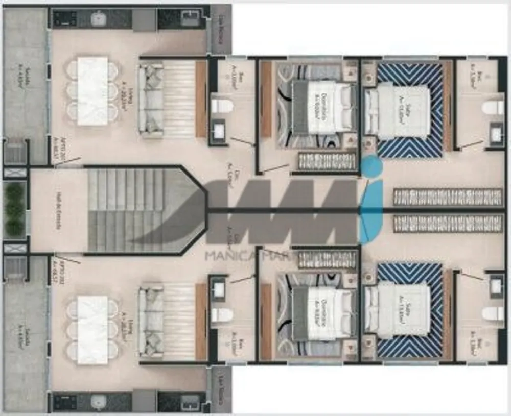 Apartamento, 2 quartos, 68 m² - Foto 4