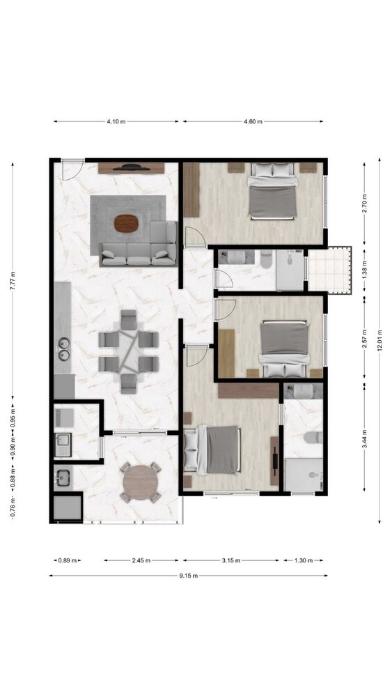 Apartamento à venda com 3 quartos, 106m² - Foto 11