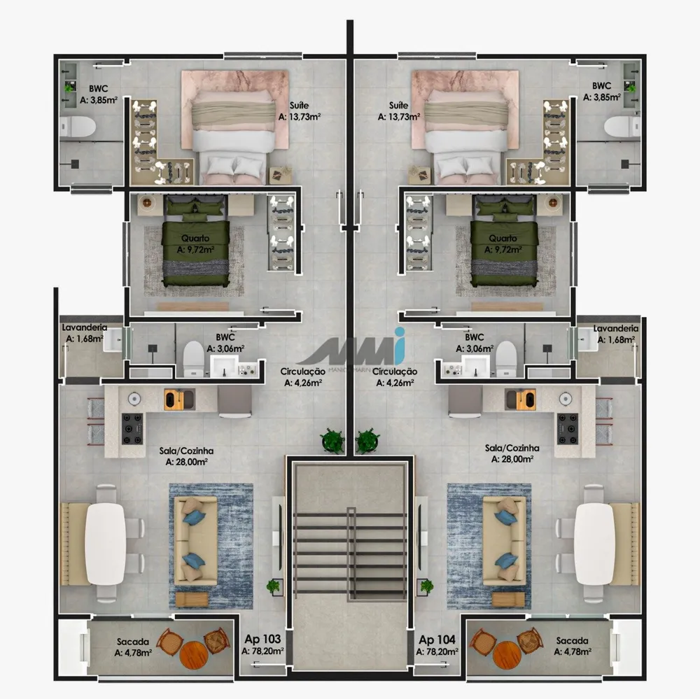 Apartamento, 2 quartos, 78 m² - Foto 6