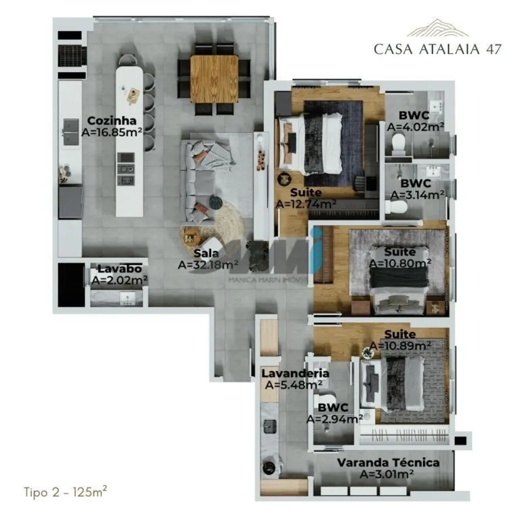 Apartamento, 3 quartos, 125 m² - Foto 7