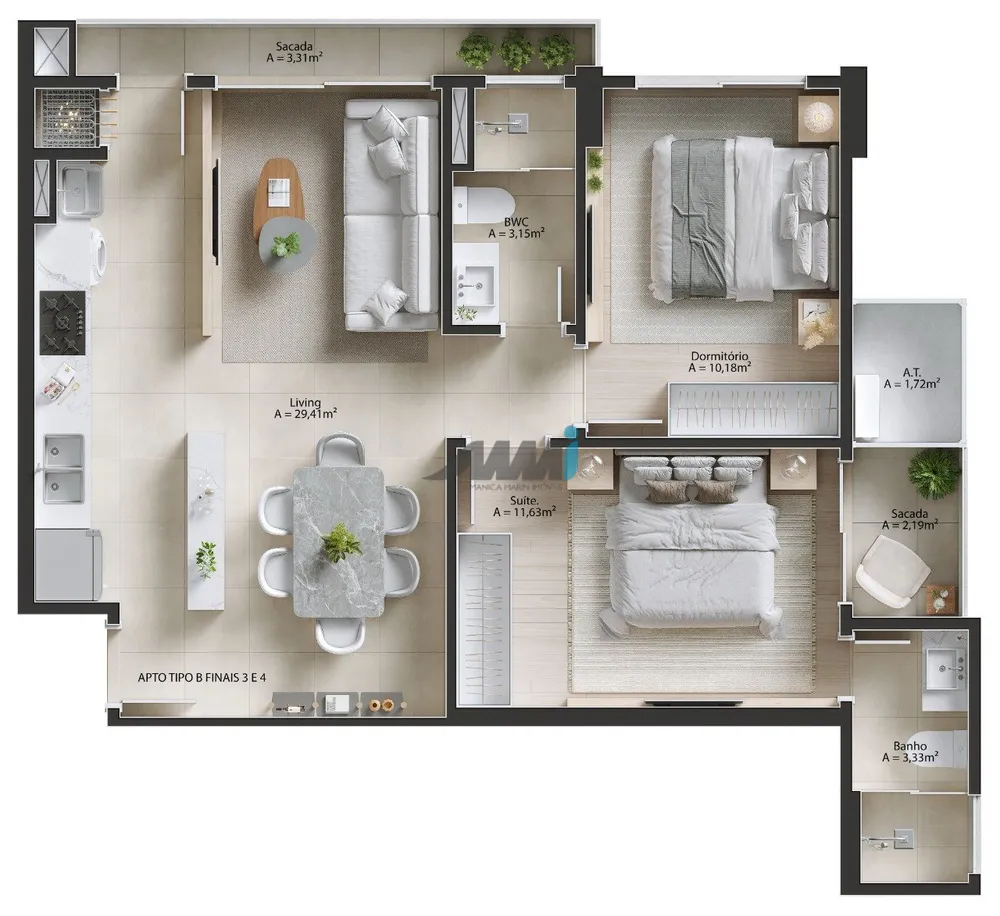 Apartamento, 3 quartos, 95 m² - Foto 7