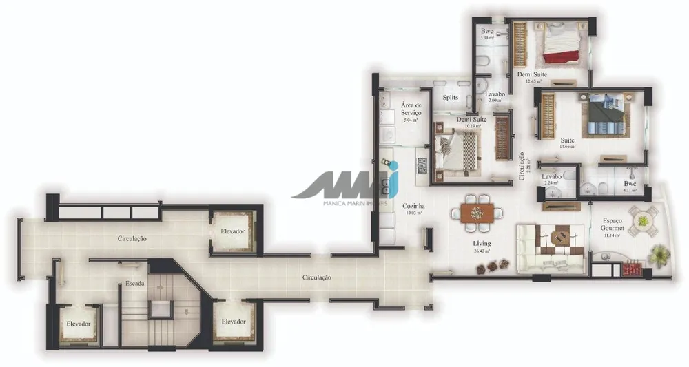 Apartamento, 3 quartos, 123 m² - Foto 16