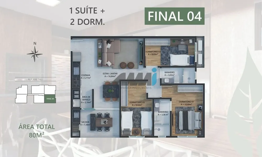 Apartamento, 2 quartos, 71 m² - Foto 14