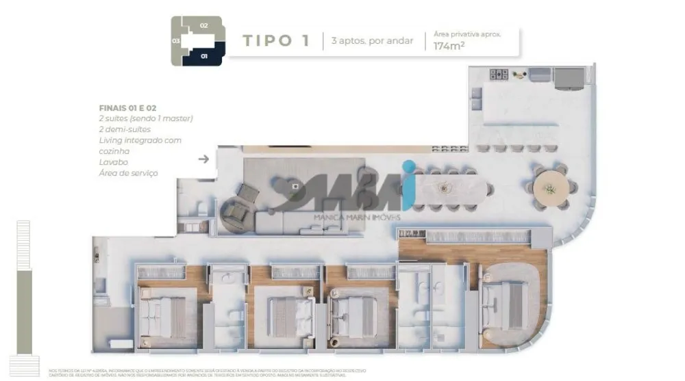 Apartamento, 4 quartos, 190 m² - Foto 4