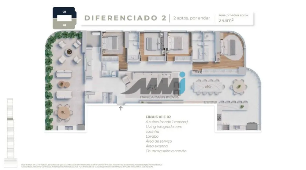 Apartamento, 4 quartos, 190 m² - Foto 8