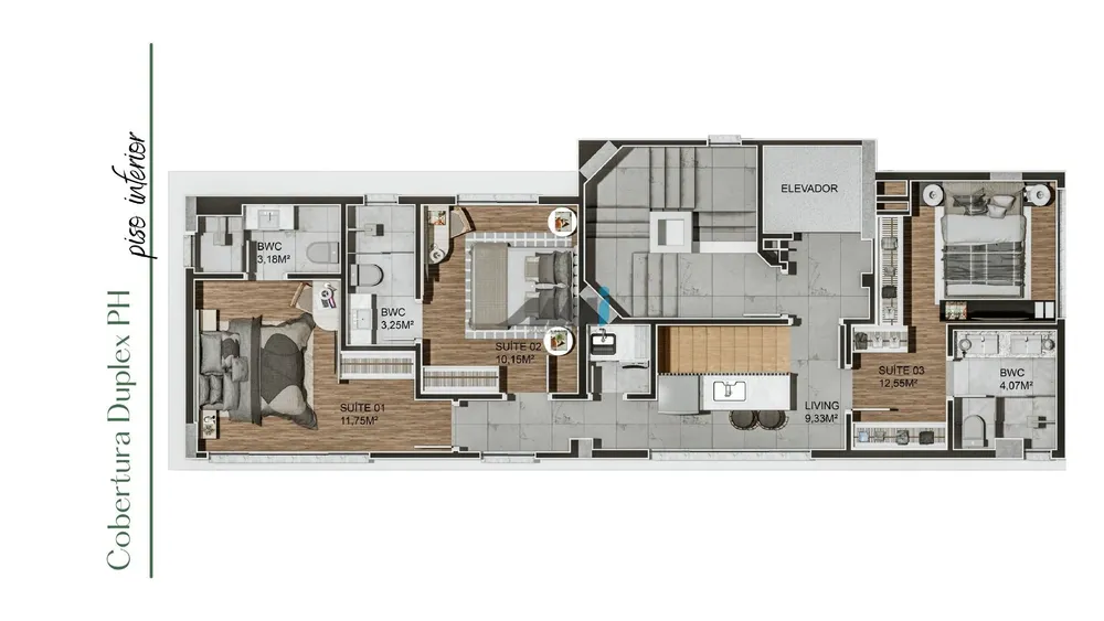 Cobertura, 3 quartos, 144 m² - Foto 15