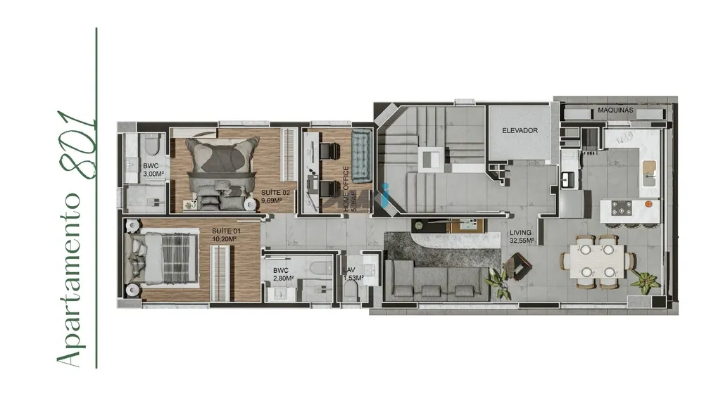 Cobertura, 3 quartos, 144 m² - Foto 5