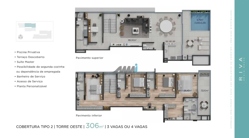 Cobertura, 4 quartos, 353 m² - Foto 9