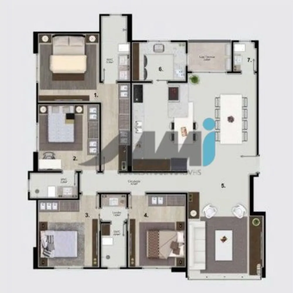 Apartamento, 4 quartos, 149 m² - Foto 6