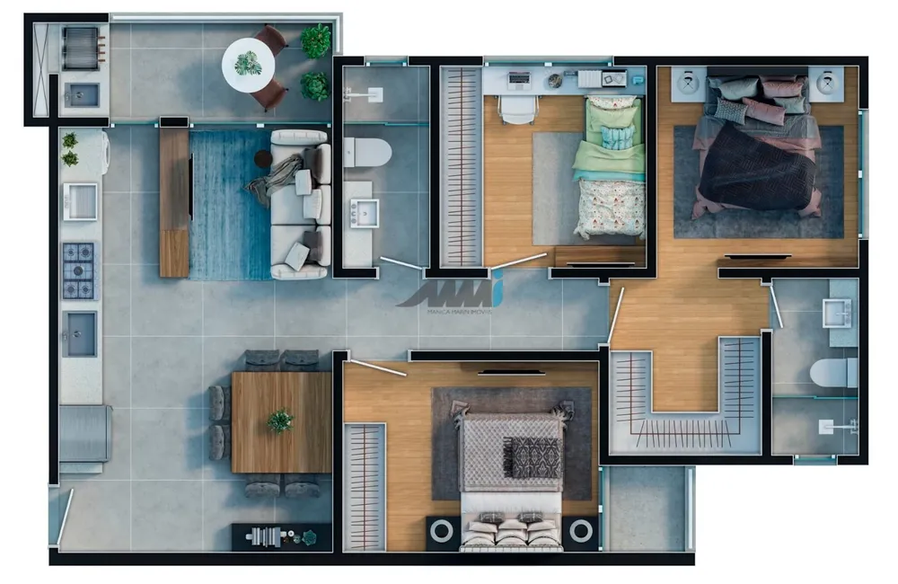 Apartamento, 3 quartos, 79 m² - Foto 13
