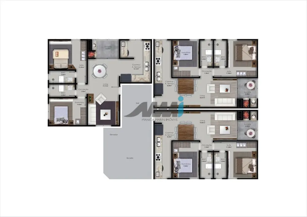 Apartamento, 2 quartos, 65 m² - Foto 1
