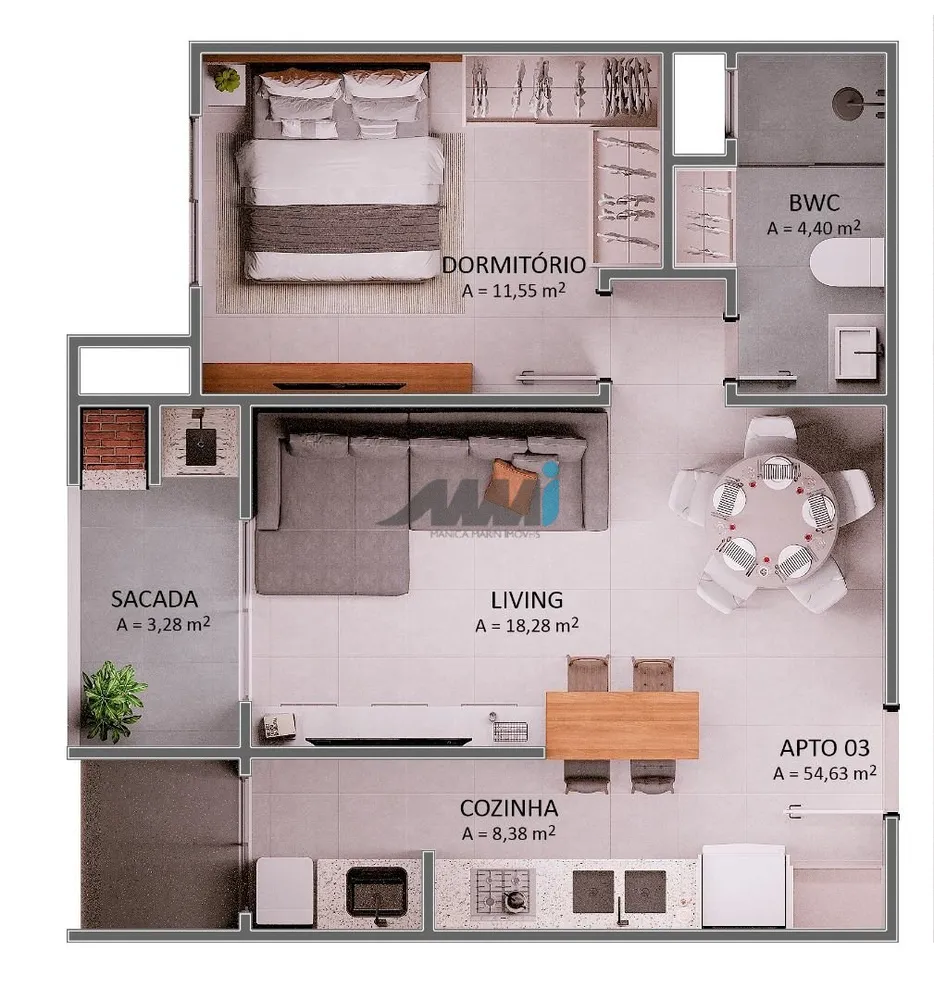 Apartamento, 2 quartos, 74 m² - Foto 20