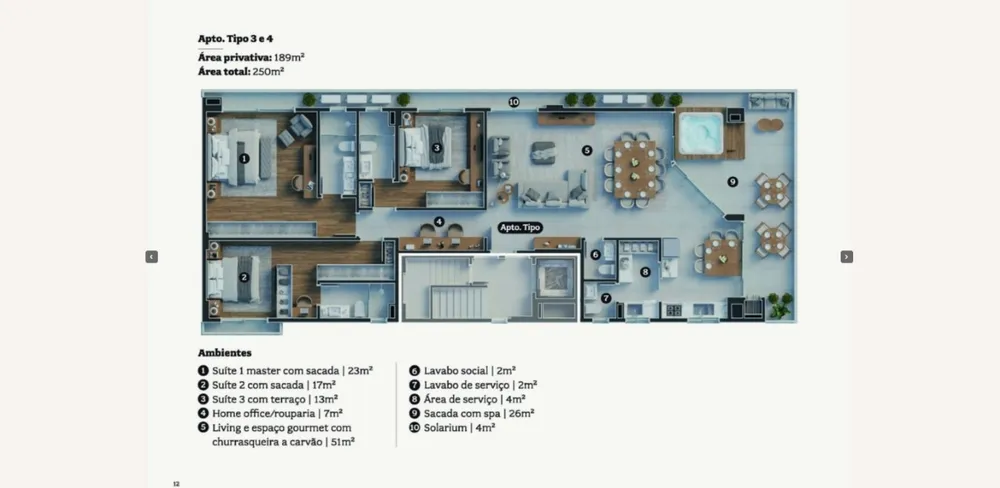 Apartamento, 3 quartos, 195 m² - Foto 14