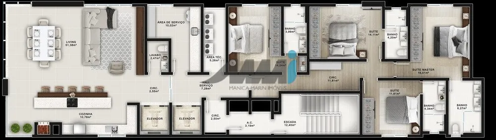 Apartamento, 4 quartos, 200 m² - Foto 15