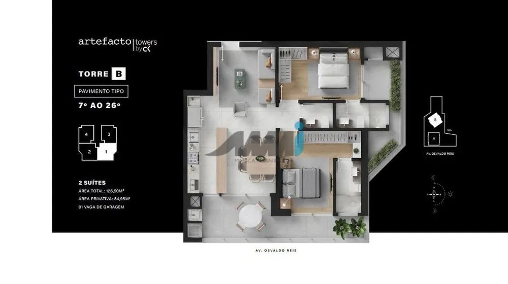 Apartamento, 2 quartos, 84 m² - Foto 8