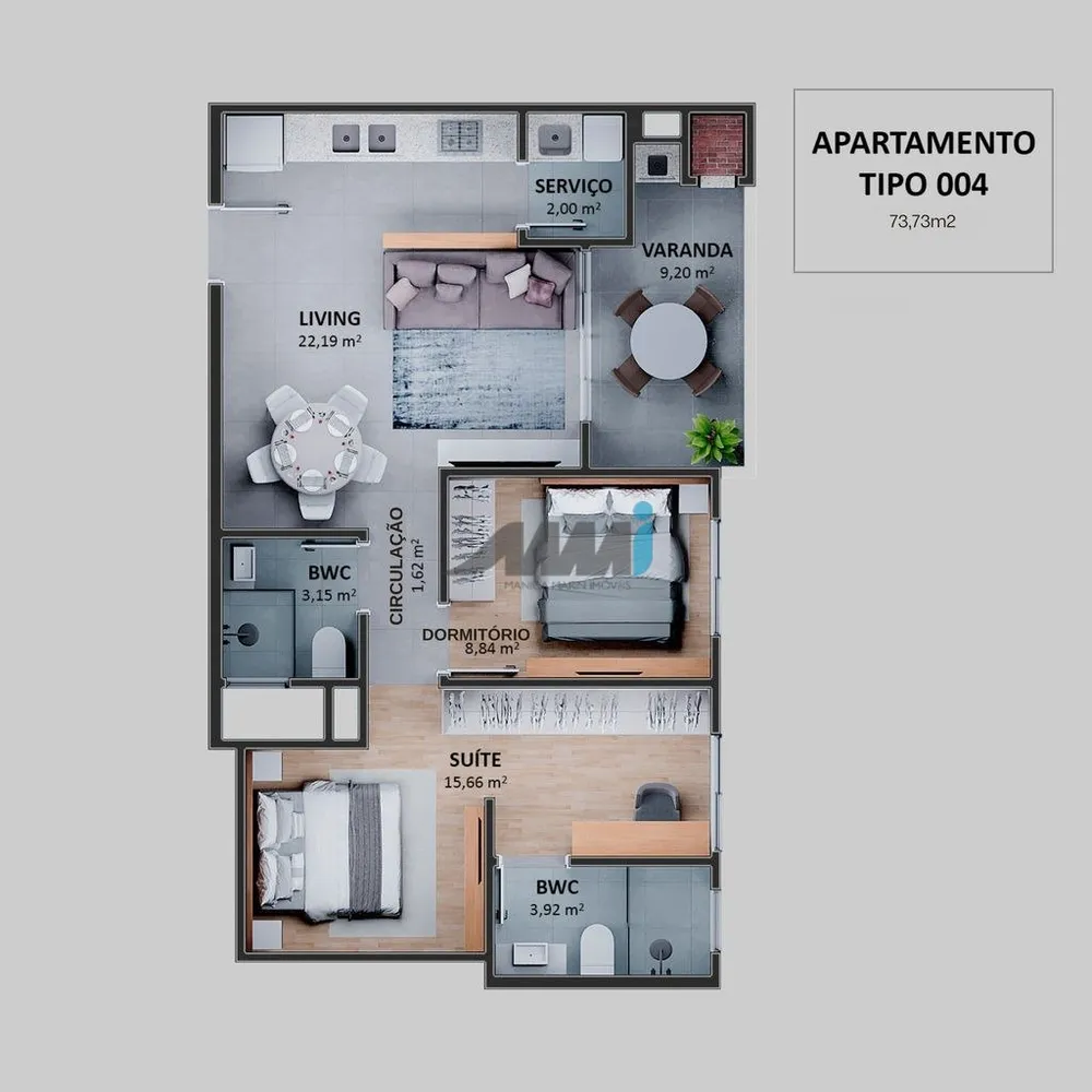 Apartamento, 2 quartos, 73 m² - Foto 20
