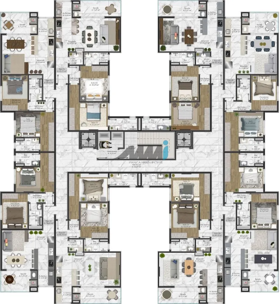 Apartamento, 2 quartos, 74 m² - Foto 8