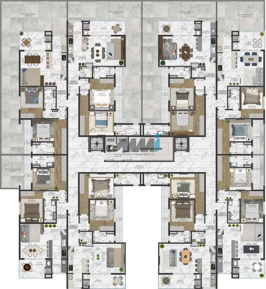 Apartamento, 2 quartos, 74 m² - Foto 4