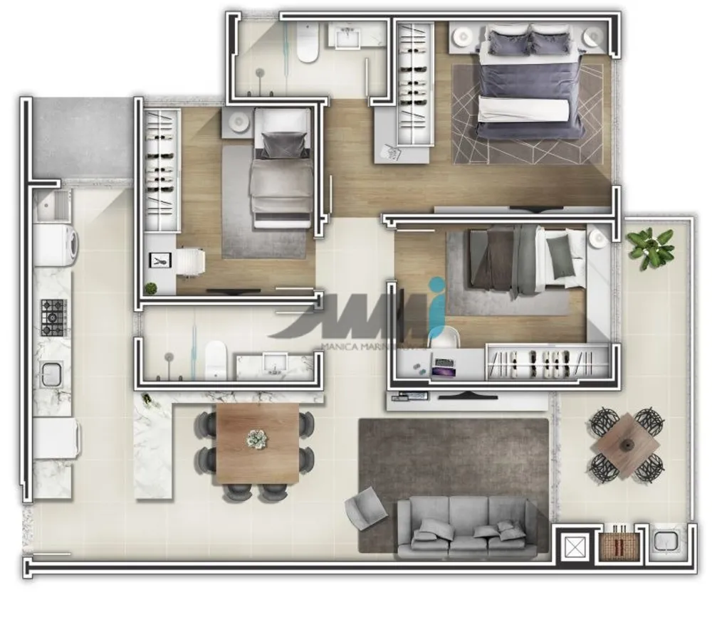 Apartamento, 3 quartos, 85 m² - Foto 5