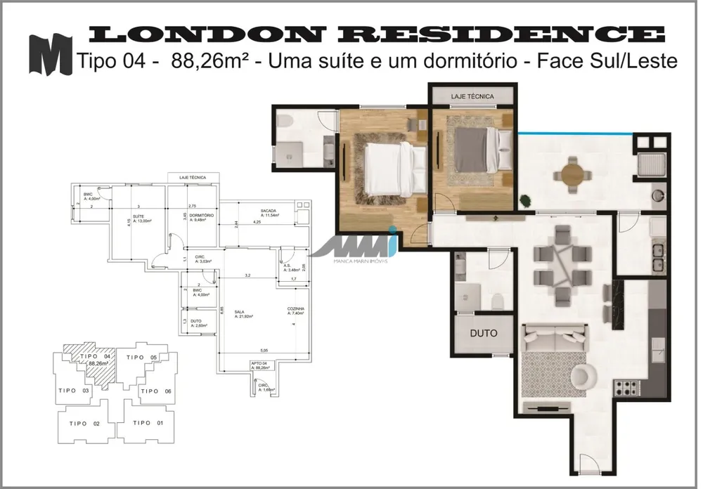 Apartamento, 2 quartos, 88 m² - Foto 15