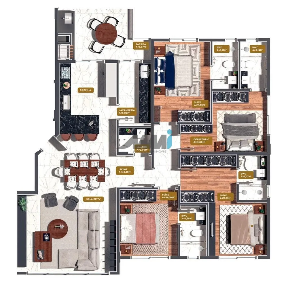 Apartamento, 4 quartos, 146 m² - Foto 14
