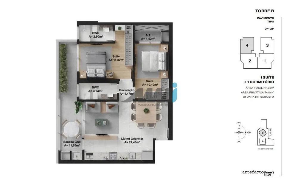 Apartamento, 3 quartos, 193 m² - Foto 15