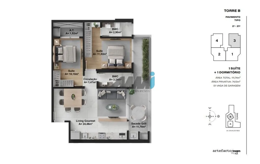Apartamento, 3 quartos, 193 m² - Foto 14