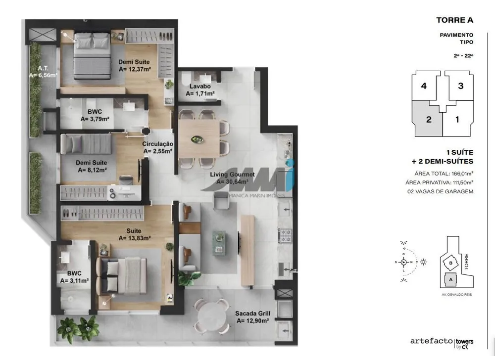 Apartamento, 3 quartos, 193 m² - Foto 9