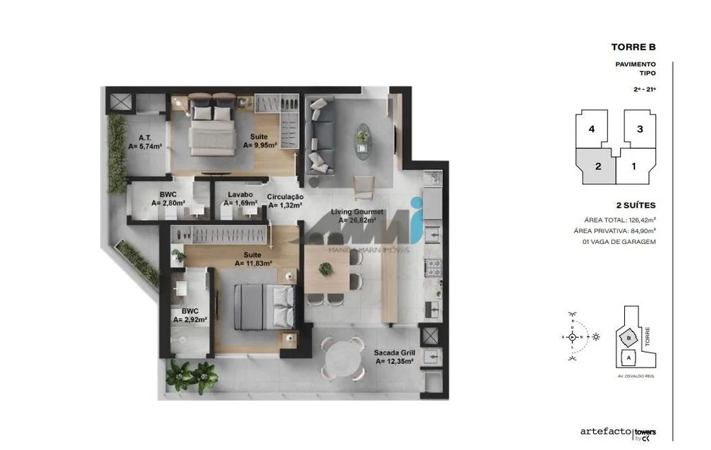 Apartamento, 3 quartos, 193 m² - Foto 13