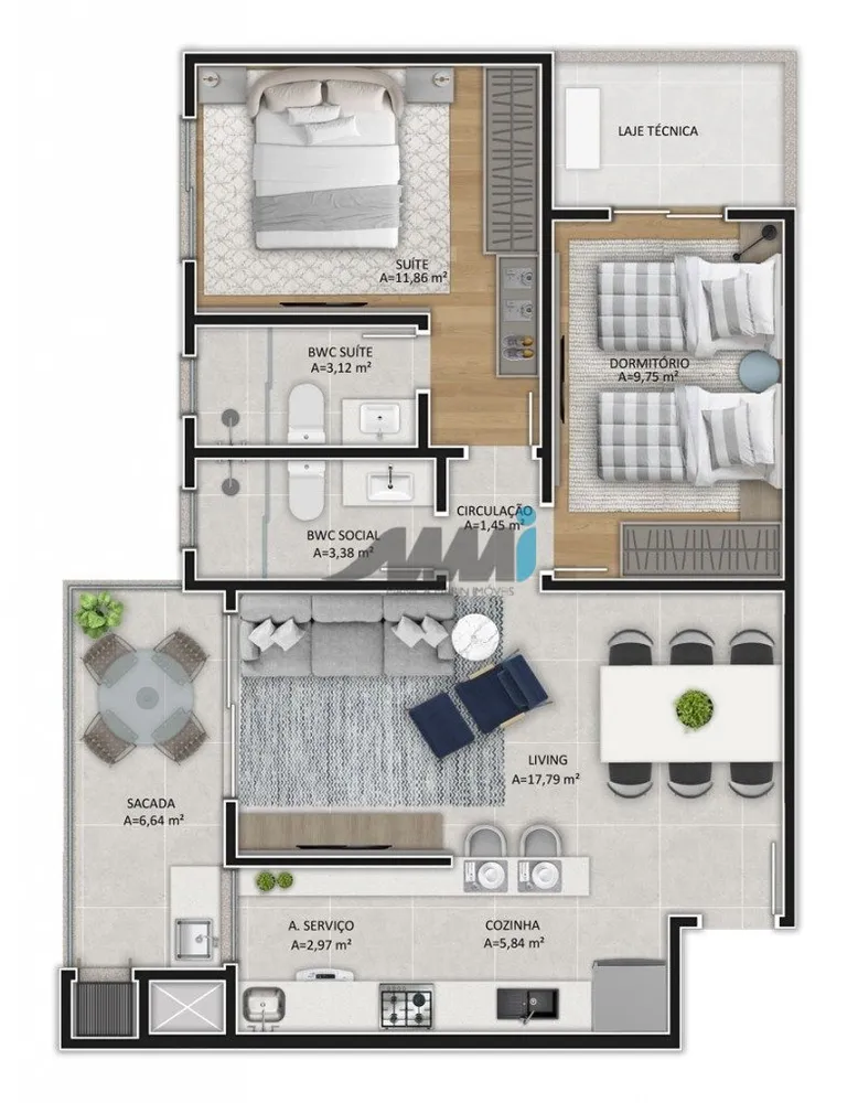 Apartamento, 2 quartos, 73 m² - Foto 8