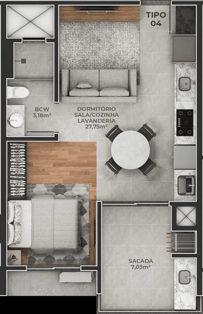 Loft, 77 m² - Foto 11