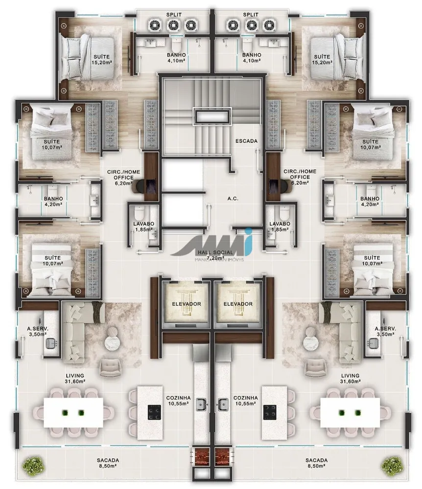 Apartamento, 3 quartos, 120 m² - Foto 12