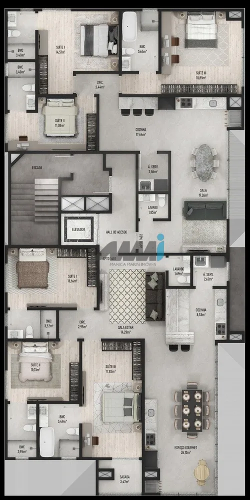Cobertura, 3 quartos, 112 m² - Foto 16
