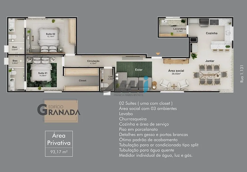Apartamento, 2 quartos, 93 m² - Foto 16