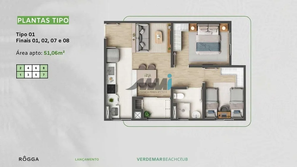 Apartamento, 2 quartos, 51 m² - Foto 6