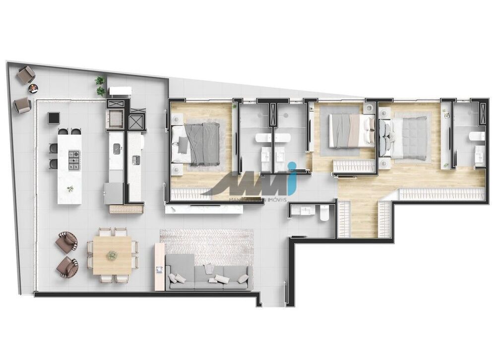 Apartamento, 3 quartos, 132 m² - Foto 3