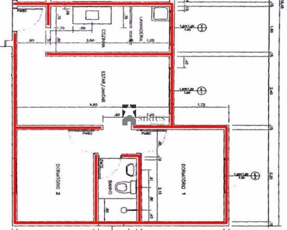 Apartamento, 2 quartos, 50 m² - Foto 1