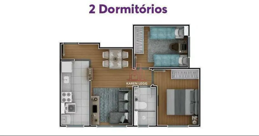 Apartamento, 2 quartos, 45 m² - Foto 6