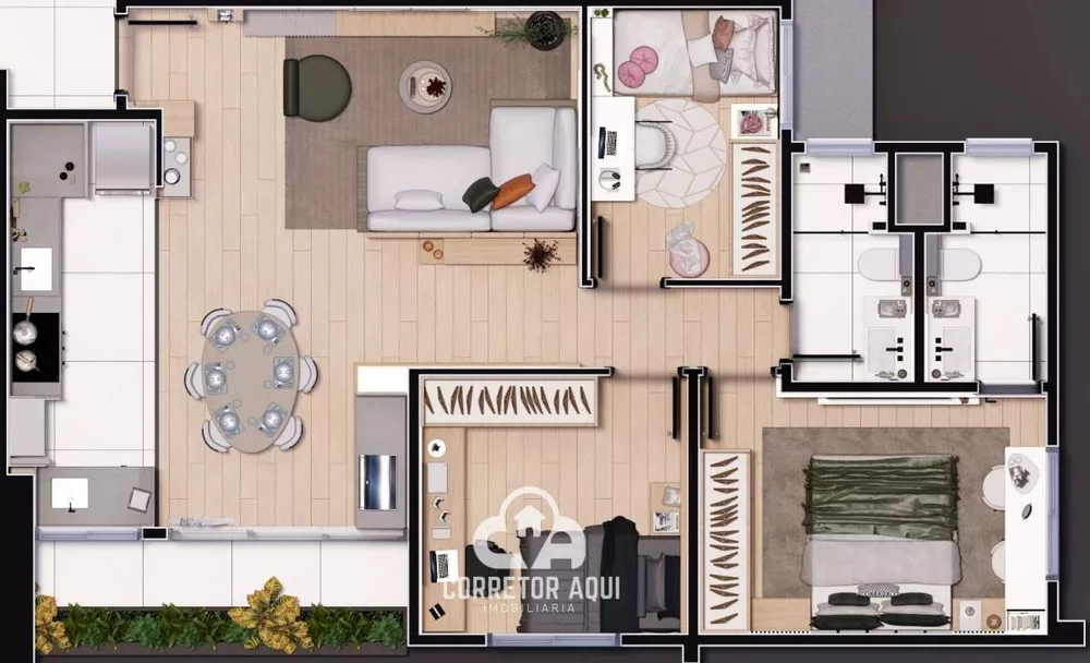 Apartamento, 3 quartos, 81 m² - Foto 2
