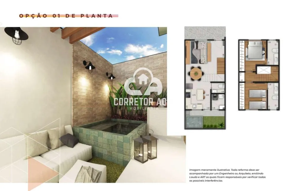Casa de Condomínio, 2 quartos - Foto 11