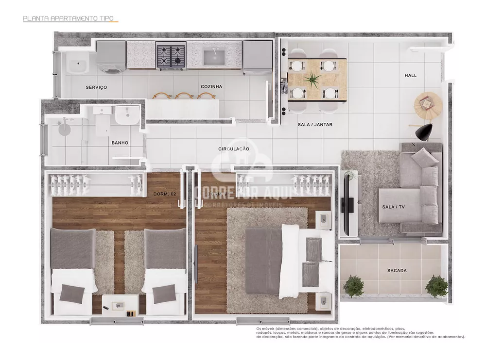 Apartamento, 2 quartos, 59 m² - Foto 5