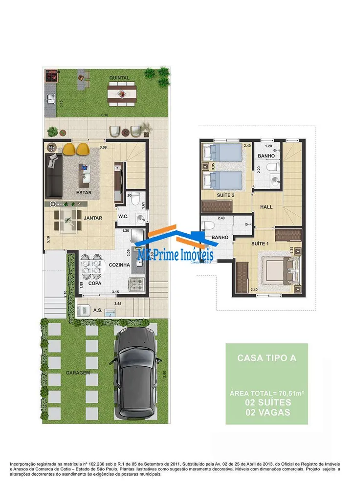 Casa de Condomínio, 2 quartos - Foto 7