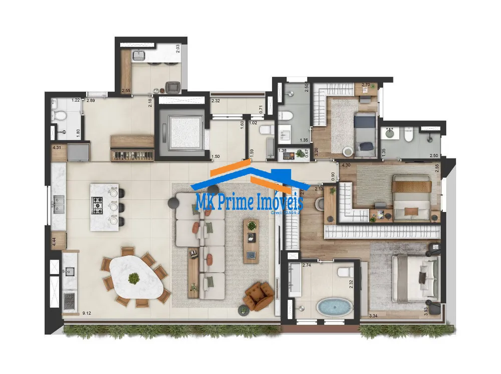 Apartamento, 2 quartos, 129 m² - Foto 7