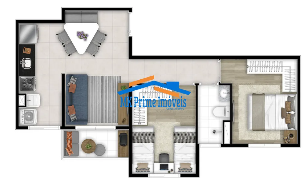 Apartamento, 2 quartos, 47 m² - Foto 4