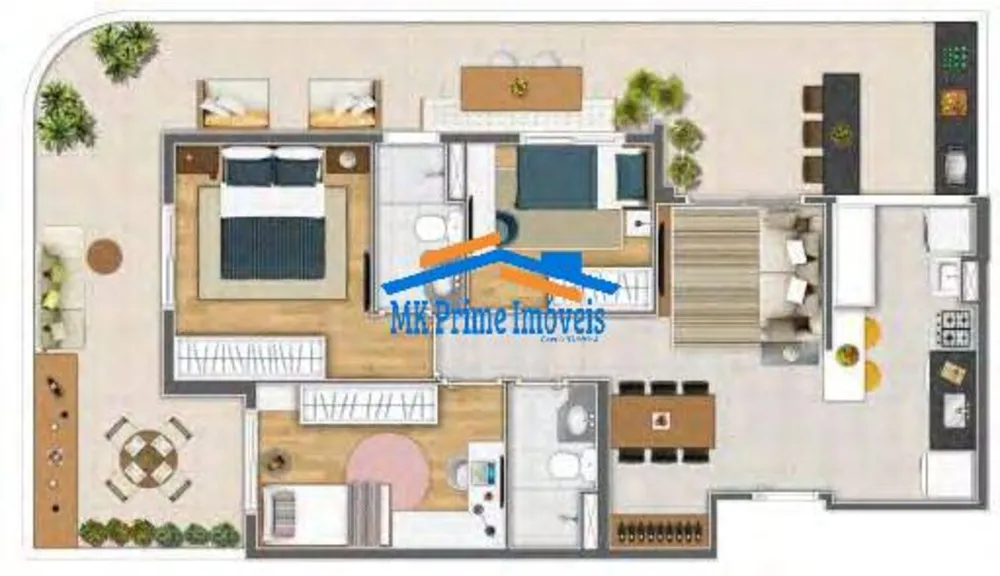 Apartamento, 3 quartos, 66 m² - Foto 3