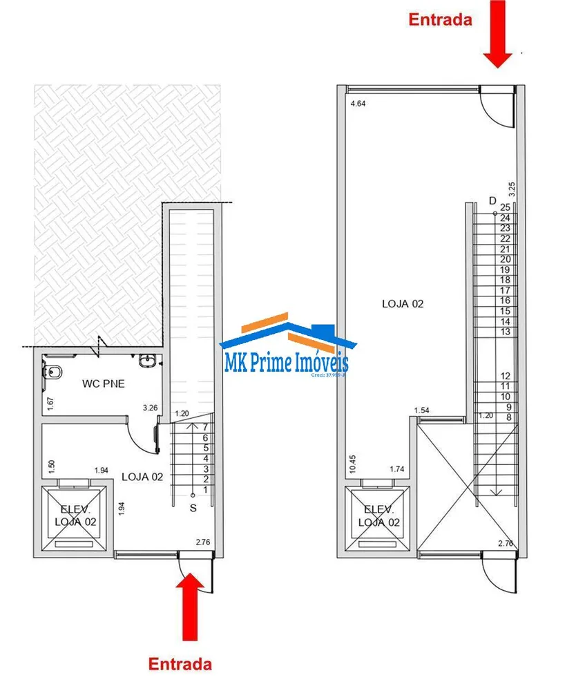 Loja-Salão, 78 m² - Foto 1